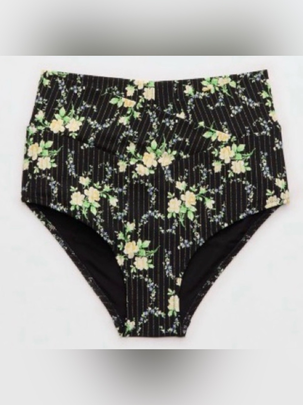 NWT Aerie Crossover High Waist Full Coverage Bikini Bottom Size XS